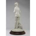 statueta " Victorian Gentleman". Auro Belcari. cca 1980 new old stock !